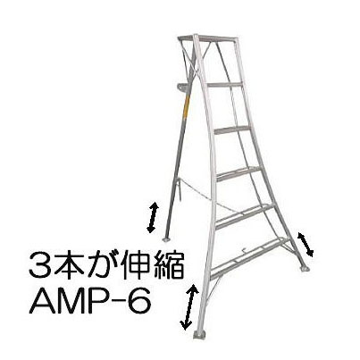 楽天市場】アルミ製 三脚脚立 6尺 180cm KWX-180 アルインコ (法人個人