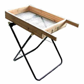 楽天市場 セット特価 木製 土ふるい ローラー台 土ふるい器セット 土フルイ Amir 瀧商店