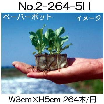 (105冊入) ニッテン ペーパーポット No.2-264 (5H) 264本付 スイートコーン・アスパラガス・水稲育苗箱などに 日本甜菜製糖 |法人・個人事業者向け