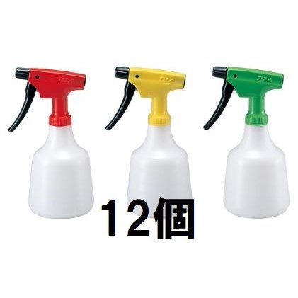 (12個セット特価 送料無料) <br>フルプラ ダイヤスプレー No.500 <br>ピストル型 500mL <br>イエロー グリーン レッド 全3色 (各4個)