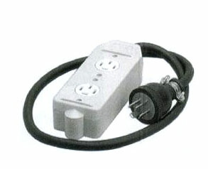三相タップ 逆回転付き 20A 250V 三相200V コンセント 延長コード SUZUKID 三相ベンリータップ 逆転用×1コ口 正転用×2コ口