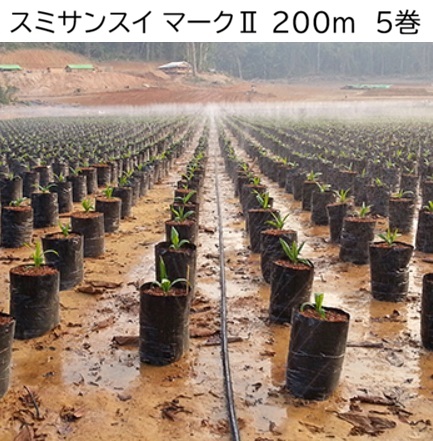 (1ケース 5巻セット特価) 灌水ホース スミサンスイ マークII 200ｍ巻×5 マーク2 WB1017 住化農業資材 (個人宅へは取寄せ発送) 53,280円