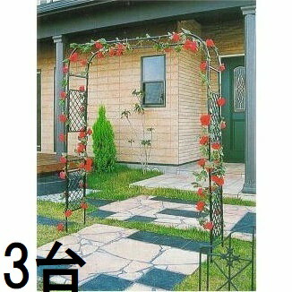 (3台セット) 第一ビニール DAIM スライドフラワーアーチ 幅広 D-4 ローズアーチ 組立式 即納 (個人宅不可 法人個人選択)
