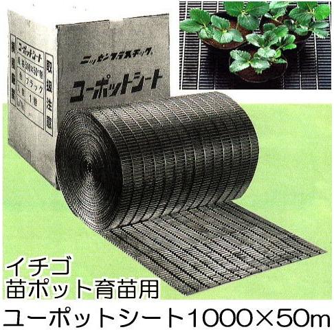 (法人限定) ニッセン ユーポットシート 1000mm×50m イチゴ苗ポット育苗用下敷きシート ニッセンプラスチック 日泉ポリテック|瀧商店