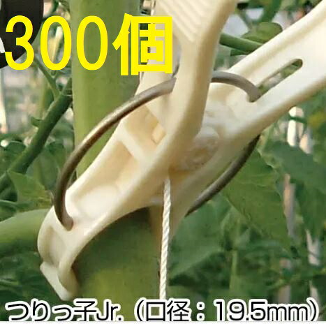 (徳用300個入) ハウス栽培用 誘引具 つりっ子Jr. 口径:19.5mm つりっ子ジュニア (つりっ子 トマトJr) ナスニックス