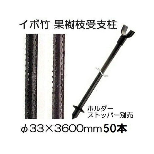 (50本セット特価) セキスイ イボ竹 (プロ仕様 業務用) 農業用支柱 (黒) φ33.2×3600mm日本製 積水樹脂 (法人or営業所引取り) 33.2mm×3.6m 33mm×3600mm 33mm×3.6m|瀧商店