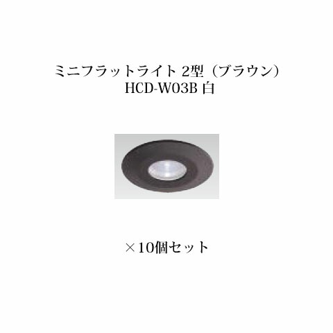 (10個セット) エクスレッズ ライティング 12V ミニフラットライト 2型(ブラウン) (73173200 HCD-W03B) 白×10個 (タカショー エクステリア 庭造り DIY)