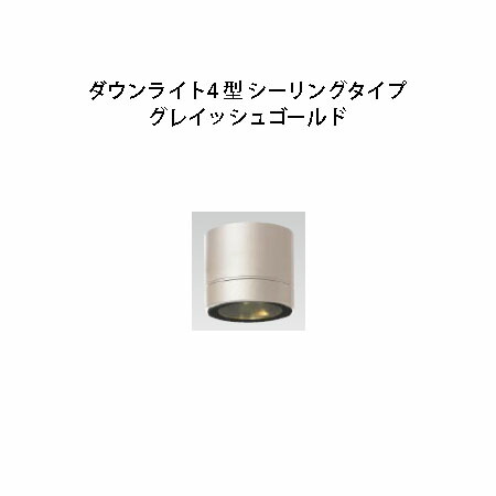【タカショー アウトレット】ローボルト ダウンライト4 型 シーリングタイプHBH-D04G 75454000 グレイッシュゴールド[タカショー エクステリア 庭造り DIY 瀧商店]
