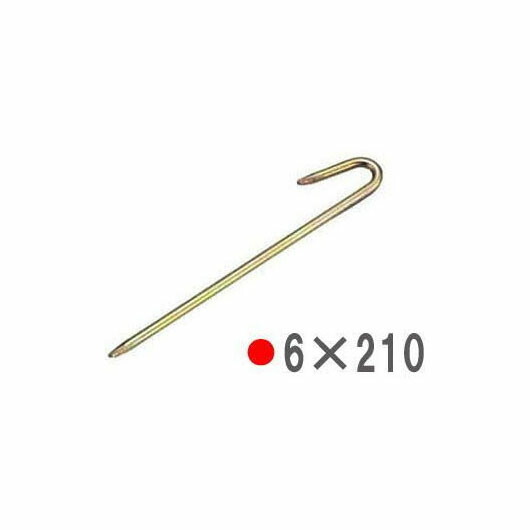 (100本書き割り) J型索条打ちきり 6×210粍 クロメート [U型索条打ちきり 瀧バス発着場]