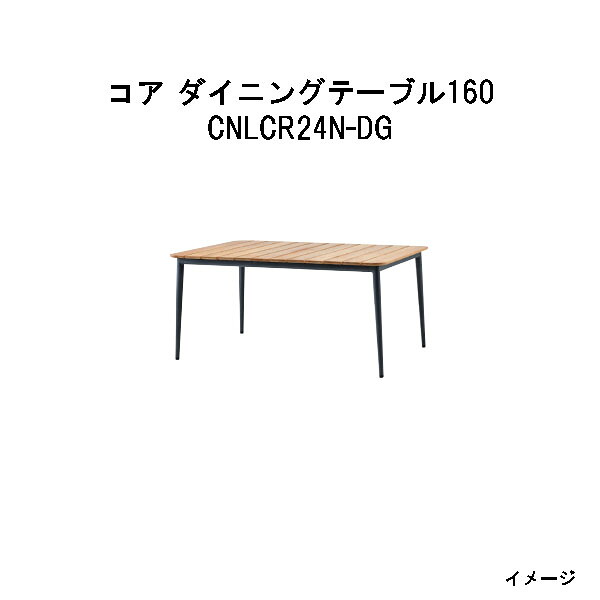 タカショー コア ダイニングテーブル160 (CNLCR24N-DG 33767500 ラバグレー) (エクステリア ガーデンファニチャー 瀧商店)