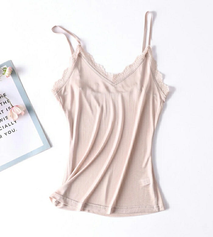 送料無料 シルク レディース キャミソール レース 大人可愛い 薄手 インナー シルク シンプル 一枚着用 重ね着 女性用シルクレースキャミソール オシャレ 低刺激 快適 保湿 通気快適 敏感肌用 Devils Bsp Fr