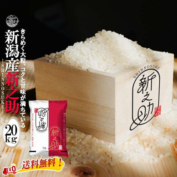 ★産地直送★ 新之助 【令和６年産】 新潟県産 新之助 白米20kg (5kg×4袋) 新潟産 送料無料  新潟 しんのすけ おこめ お米 米 米20kg 米20キロ お米20キロ 白米 コメブランド米 お米マイスター認定 御中元 贈り物 お祝い お取り寄せ 内祝い ギフト