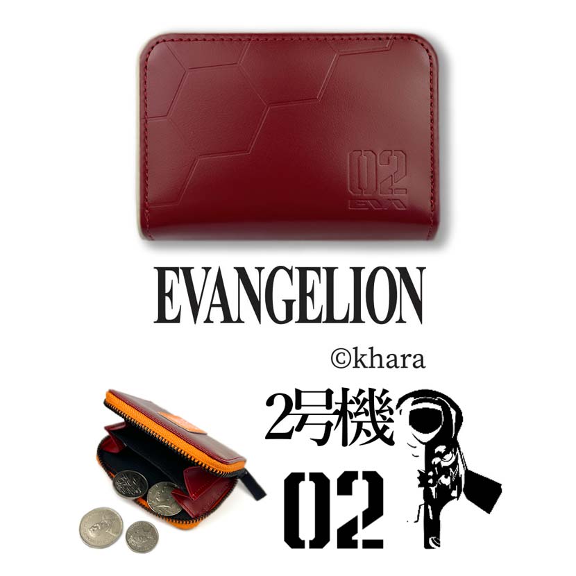 エヴァンゲリオン　韓国　レザー　カードウォレット ホワイト　Y691 エヴァンゲリオン 韓国 レザー カードウォレット ホワイト Y691