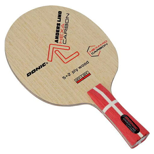 ドニック　DONIC アンダースリンドヘキサカーボン alb0184 卓球ラケット 合板構成(木材5枚+ヘキサカーボン2枚)｜卓球専門店　卓天（タクテン）