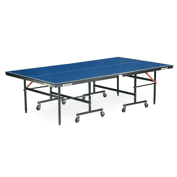 卓球台 国際規格 家庭用にも テーブルテニス SAN-EI 三英 sat0016 IS220 (ブルー) (18-956100) (脚部完成品)