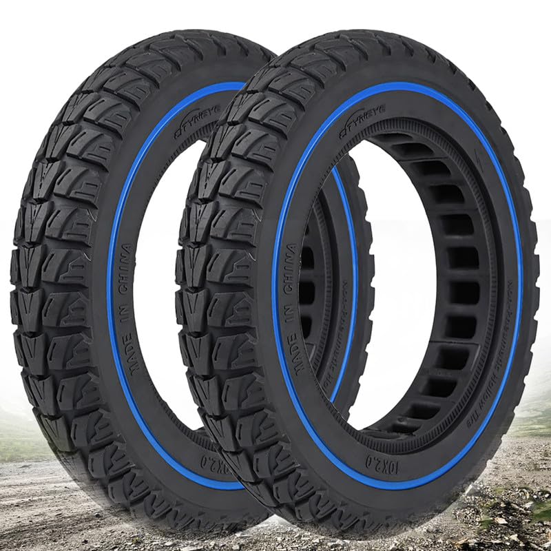 54-152 10X2 ソリッドタイヤ 10in 動スクータ車輪 iScooter i9s Swagtron Swagger 5 EVERCROSS EV10K PRO 10x2.125 チューブレスフロントリアタイヤ、ソリッドラバータイヤの取り替えっこ用