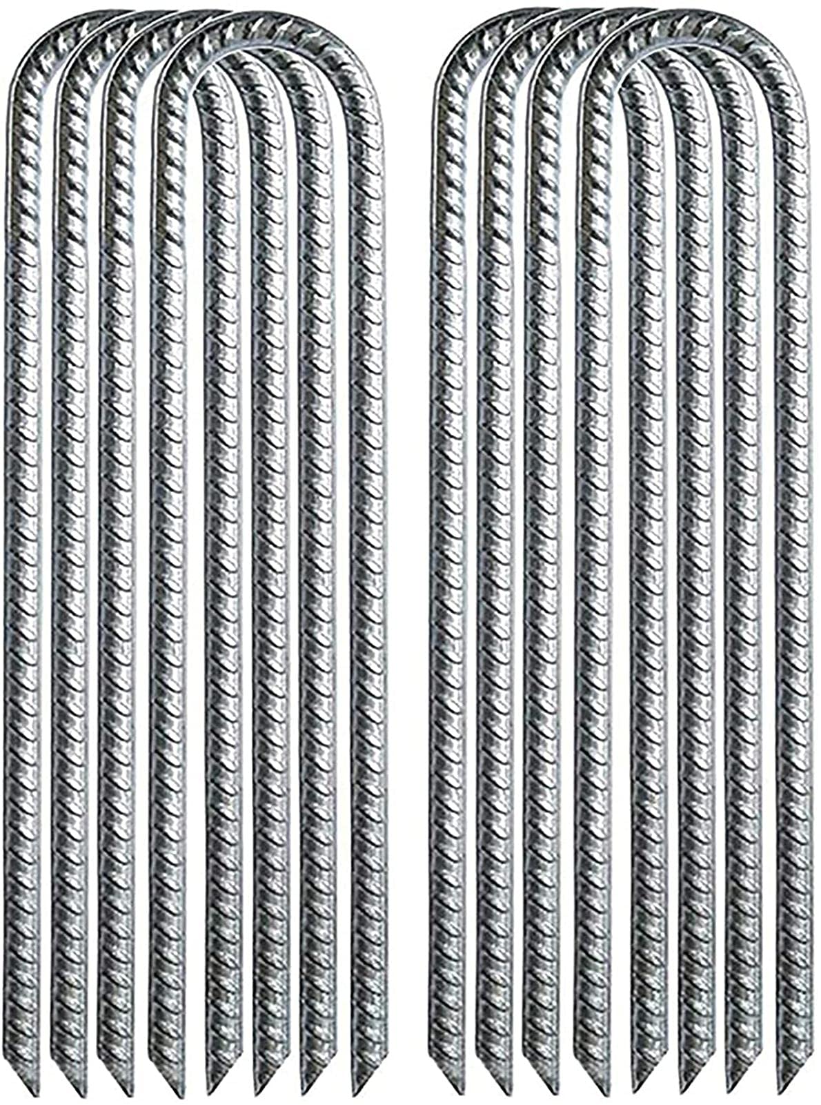 ピン杭 おさえピン 極太強力ピン ステンレス製 直径約10mm 高さ30CM 滑り止めデザイン 人工芝・防シート・テント等の固定用 押さえピン キャンプ テントペグ 字ピン 固定ピン ガーデンペグ ガーデニング 作業 軽減 農作業 家庭菜園|擇木ショップ