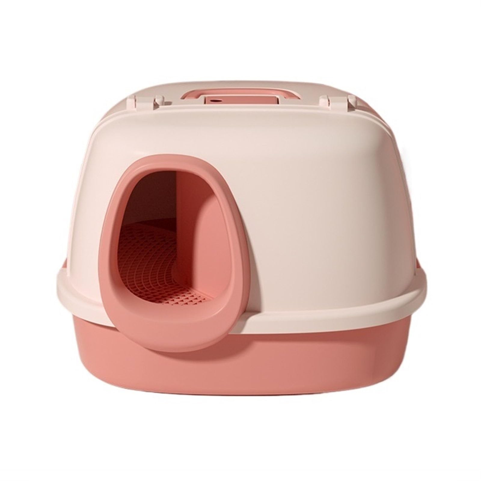 猫のトイレ 蓋付き猫用トイレボックス 大型密閉式猫用トイレ 飛び散り防止猫用トイレ 猫用トイレスコップ付き 砂漏れ防止ペダル トップハンドル お手入れ簡単 準的なトイレ|擇木ショップ