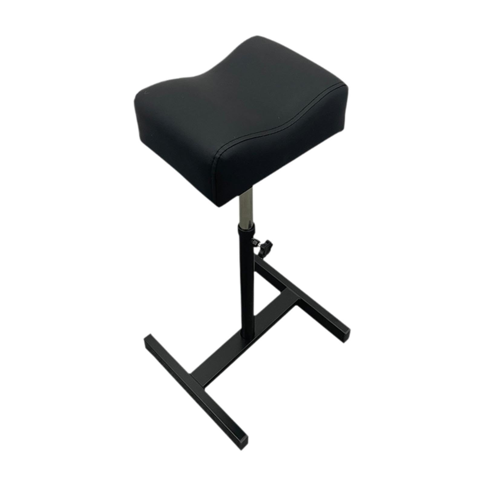 ペディキュアマニキュアフットレスト、フットネイルビューティースツールスタンド、レッグレスト、フットマッサージスツール、高さ調節可能, 黒|擇木ショップ