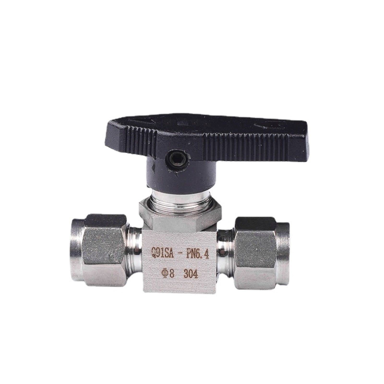 1/8 \"1/4\"" 3/8\"" 1/2\"" 3/4\"" 3 4 6 8 10 12-25 粍外径熱電子管締め付けるユニオンボールバルブ 316 304 ステンレス鋼鋼 915 (304,12.7 12 )"