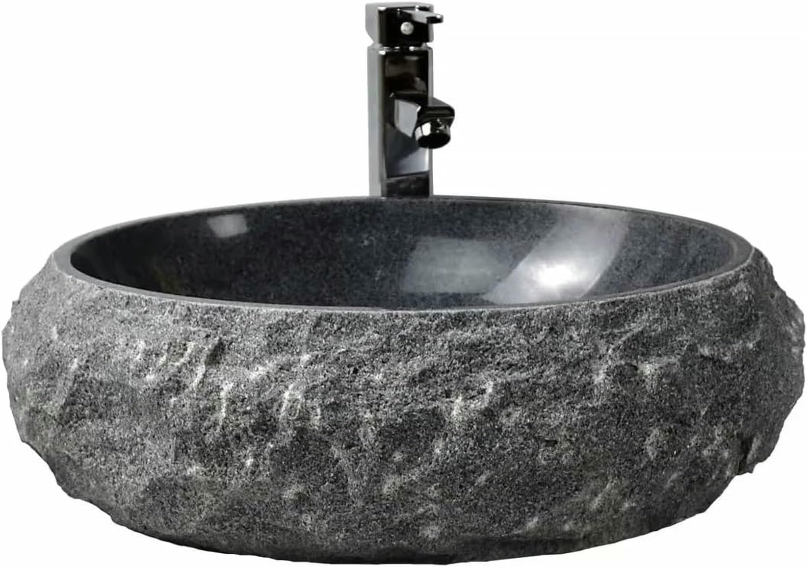 天然石 洗面どんぶり鉢 室内用便器どんぶり鉢 ベッセルシンク カウンタ式 レトロ調 石ころ 洗面台 2階建てバス御部屋 露台 農園住みか 今めかしい 室内用便器器 栓相応う 石製 丸型 気どらずに石 風呂場 庭園 アウトドア 室内装飾