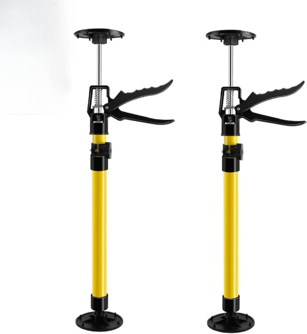 サポートリフター 2本セット 50-115cm 伸縮式 突っ張り棒 強力 天井 支え棒 工事 内装 建築 道具 DIY 家具 キャビネット 設置 補助 倒壊防止 取付工具 高さ調節可能 固定 スタンド 現場作業 1人作業 効率アップ 省力化|擇木ショップ