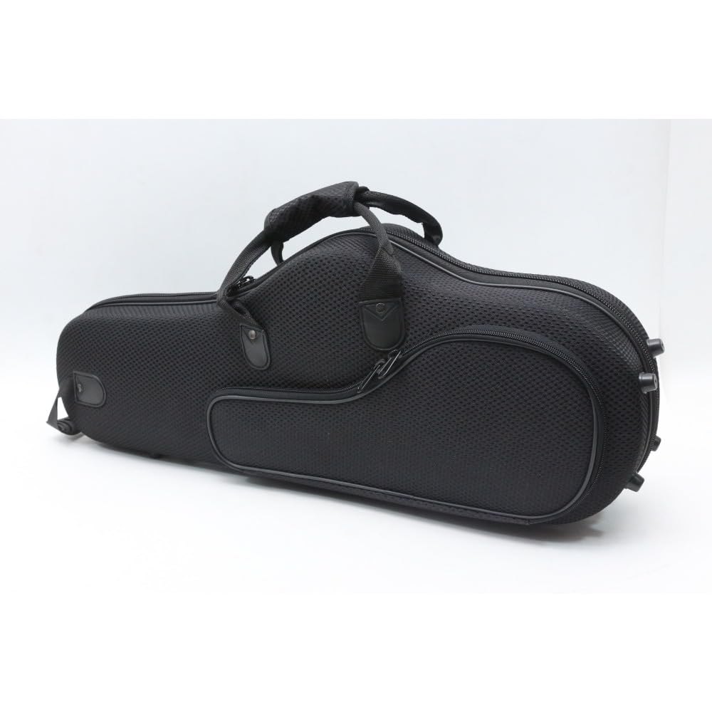 アルトサックス ケース セミハード 楽器バッグ 管楽器 収納ケース 65cm 持ち運び リュック 2WAY 3WAY ショルダー 手提げ 軽量 耐衝撃 撥水性 丈夫 クッション付き 小物入れ ポケット付き アルトサックス用 持ち運び便利 ブ