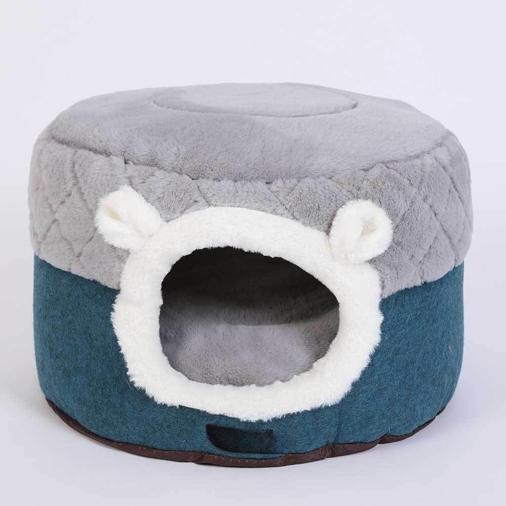 ペットベッド 犬 猫 2way ドーム型 ペットハウス ペットソファー 洗える ふわふわ あったか 保温防寒 ドームベッド クッション 寝床 小型犬 猫用 おしゃれ 室内用 滑り止め付き 取り外し可能｜擇木ショップ