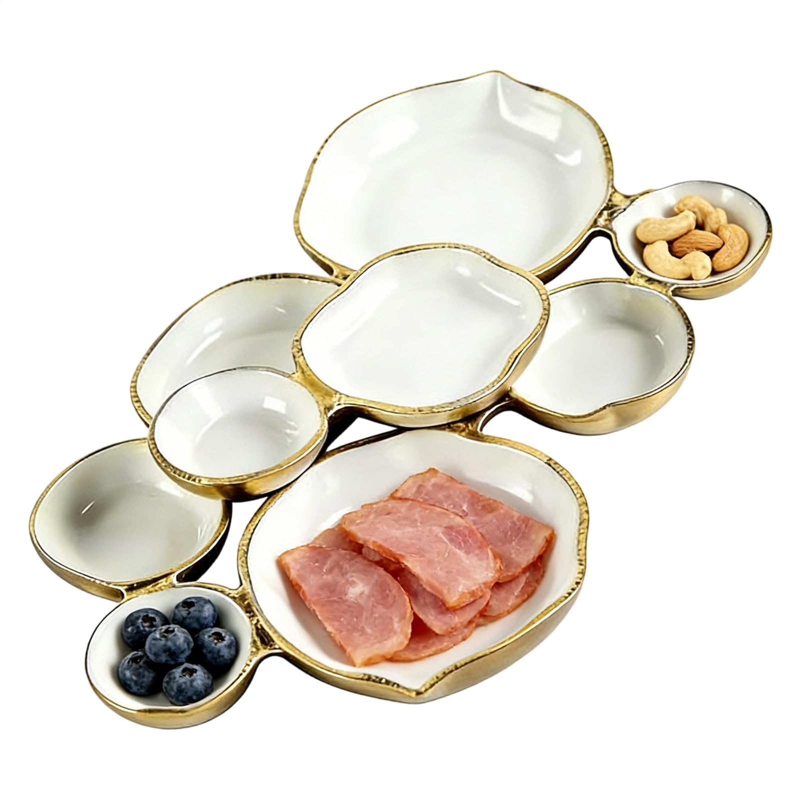 クラはやりっ子 サービングトレイ 繋ぎ合わせる 寄りあい一皿 今めかしい 今めかしい 食器 オードブル皿 陶器 金属元素 飛び切り感 小入れもの 付属品お盆 御菓子器 アペタイザー 乾荒原 フルーツ シャルキュトリー 盛り付け皿 バイキング 華燭の典