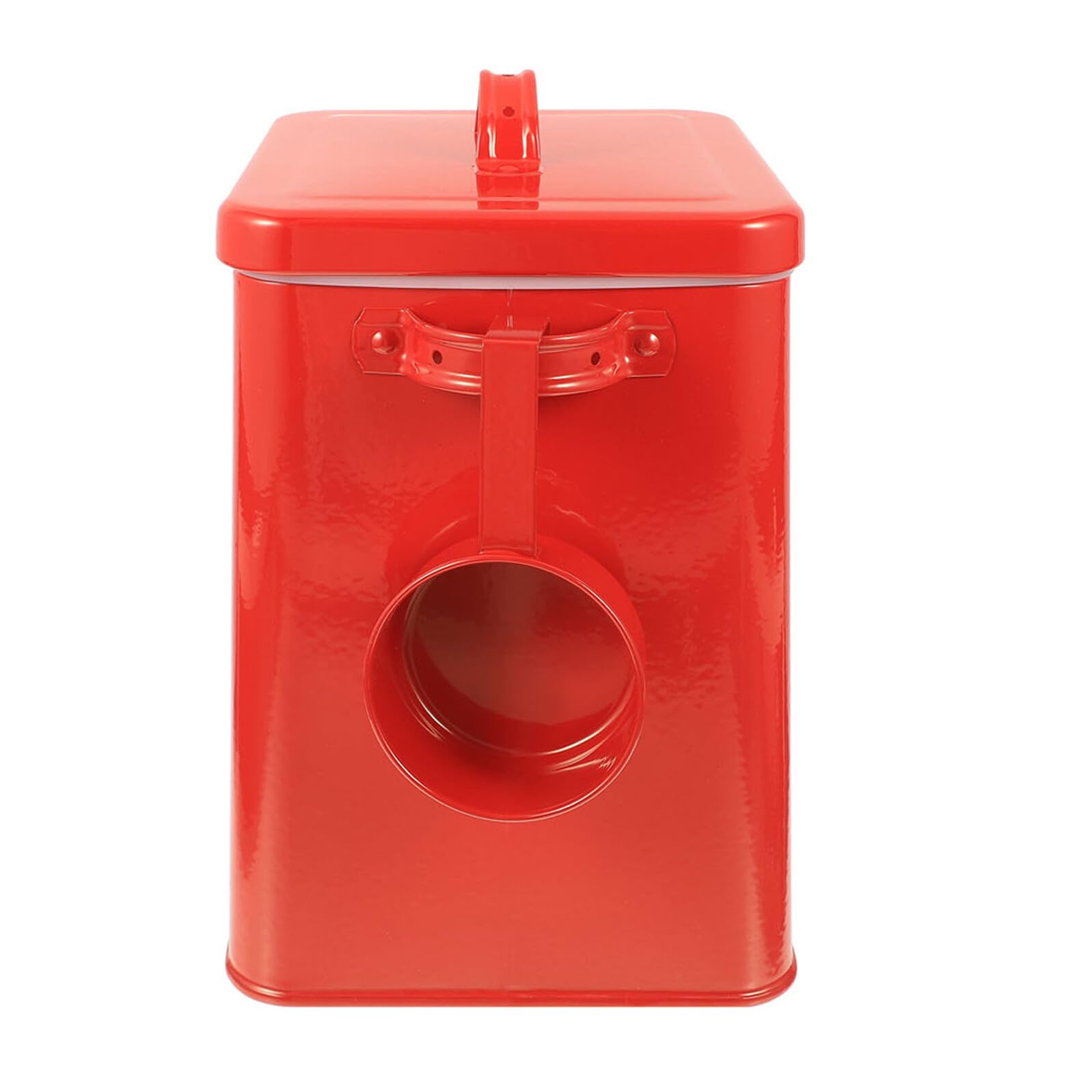 愛玩動物ボンネット ストッカー 6L 密閉 キャニスター シャヴェル付き添い人 鋼板 鉄製 納める 入れもの 猫 犬 餌入れ 保護すること入れもの メリケン粉 米 今めかしい 今めかしい 洗い濯ぎ中性洗剤 ランドリー提げ篭 勝手もと リビング 室内装飾 赤いこと 幅18.5糎 奥ぶかさ1