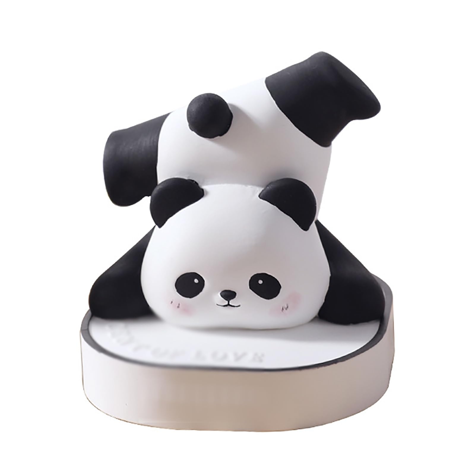 車 飾り パンダ アロマストーン 置物 おしゃれ 卓上 カーアクセサリー センターコンソール インテリア オブジェ かわいい 手のひらサイズ 香り 癒し 車内装飾 雑貨 プレゼン|擇木ショップ