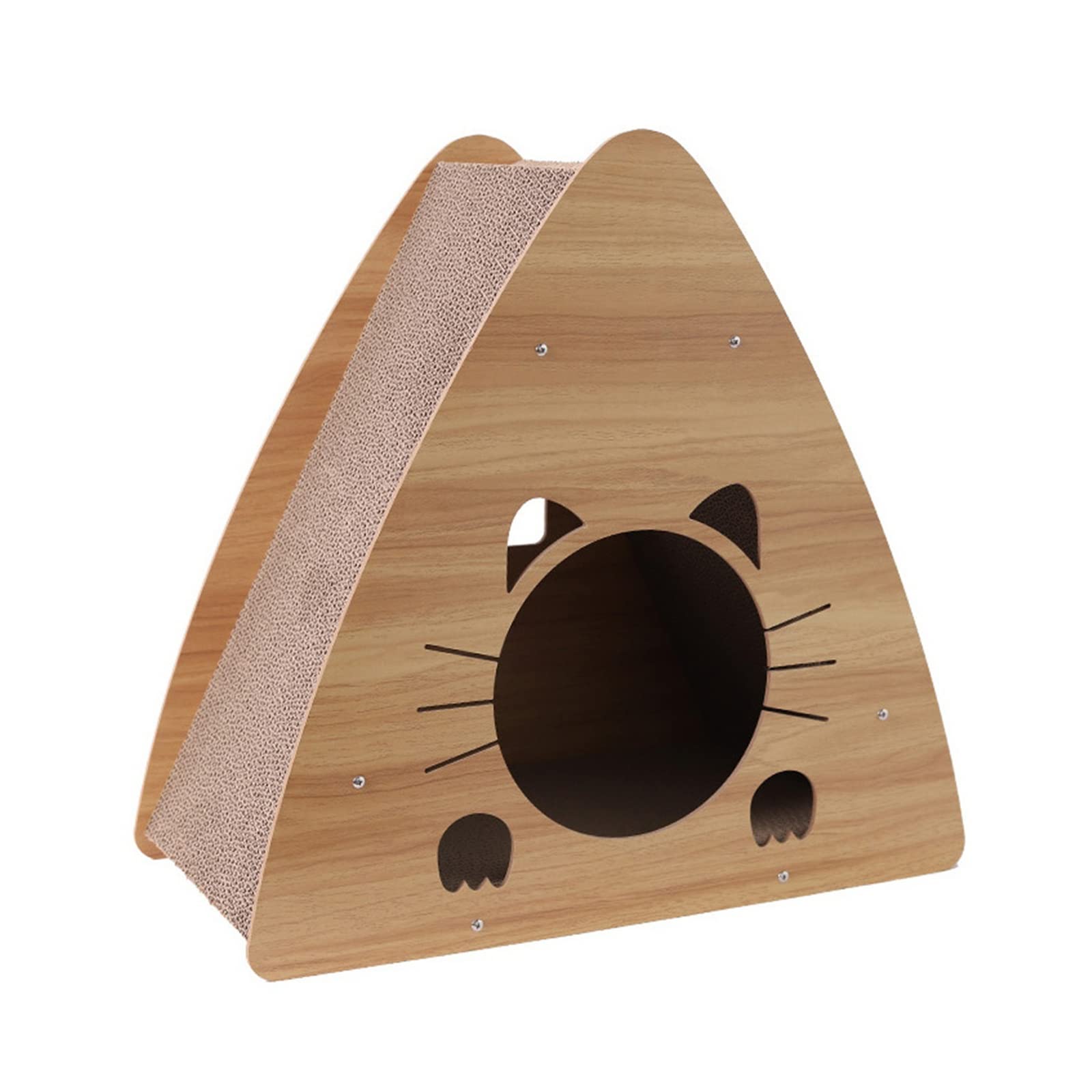 猫 寝台 爪とぎ 住み家 ダンボール ３角形型 つめとぎ 爪研ぎ 駆け込み寺 キャットハウス 猫住み家 キャットタワー 木製 猫爪とぎ 猫寝台 愛玩動物住み家 室内用 猫掘っ立て小屋 運動すること機能不全取り止める 手あそび 猫装置