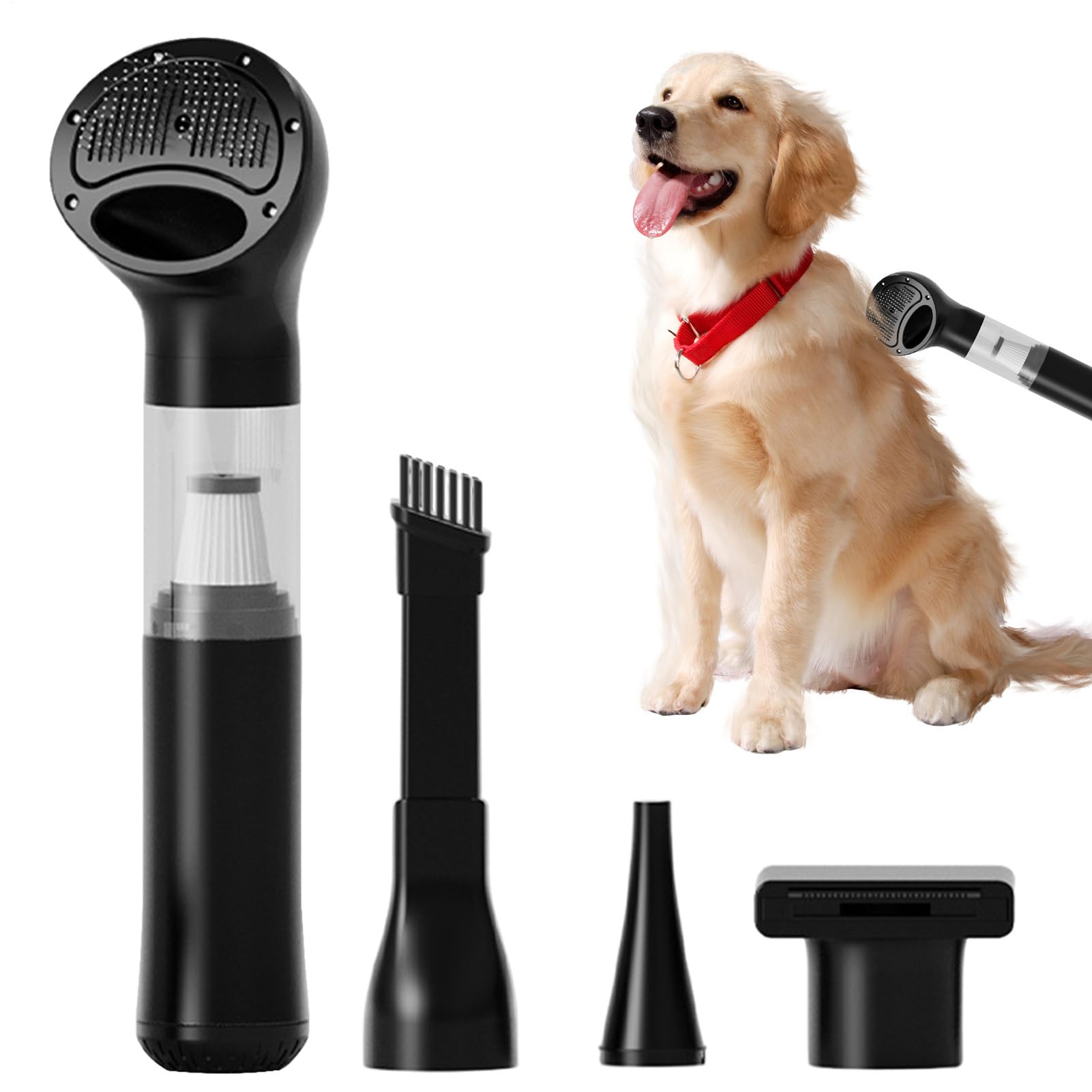 ペット用掃除機 3in1 コードレス グルーミングバリカン 犬 猫 抜け毛取り ハンディクリーナー ワイヤレス 乾湿両用 吸引 掃除機 ブラッシング ペット用品 換毛期対策 お手入れ 掃除 車用 軽量 コンパクト 静音設計 アタッチメント付｜擇木ショップ