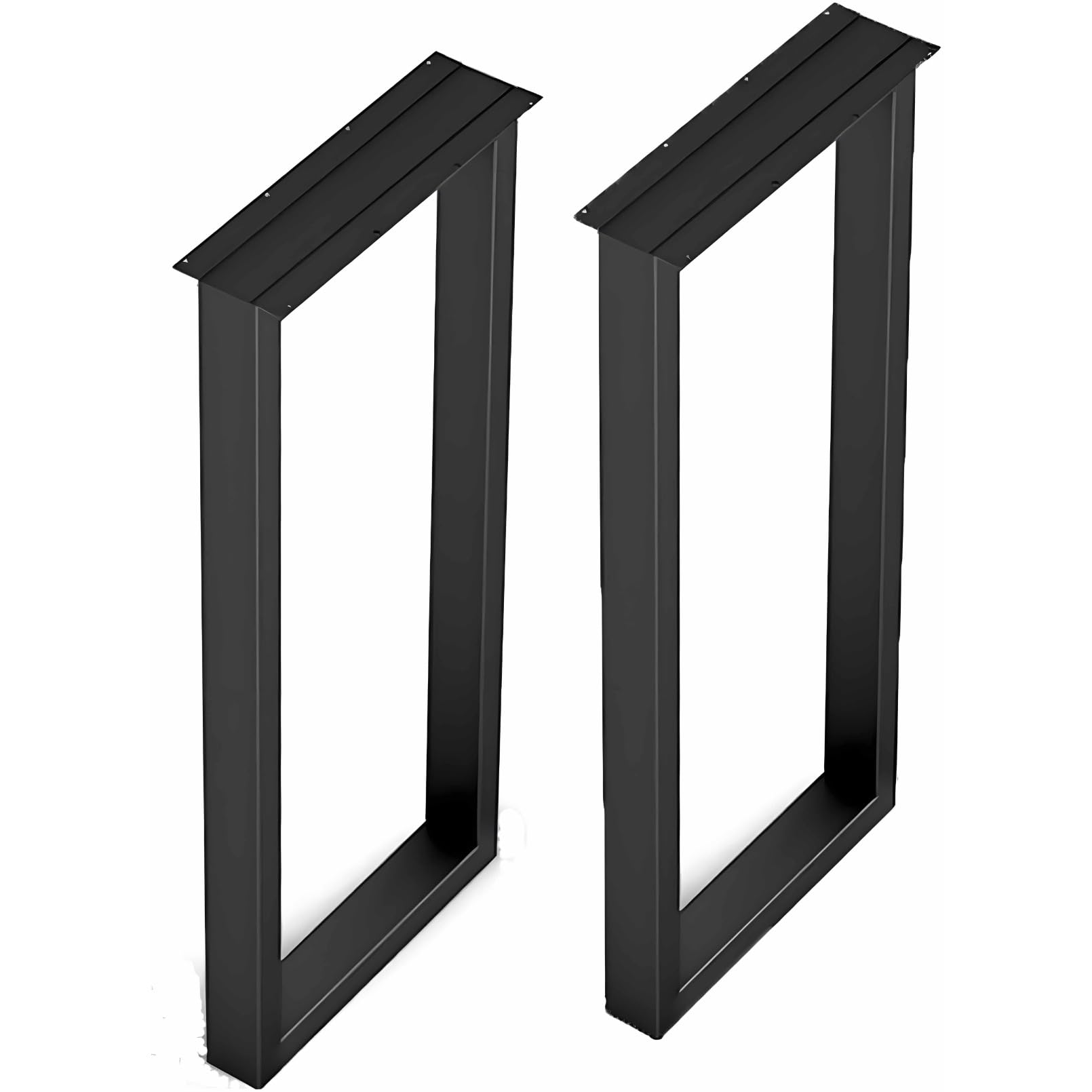 アイアンレッグ 時刻表脚 2本仕掛ける 口型 40×70糎 DIY用 カウンタ時刻表 学習机 一部分 アジャスター付き添い人 鉄製 付け替え脚 真四角 機械 黒いこと 晩ご飯時刻表 マイコン学習机 細工物学習机 手作り 調度品部分品 2