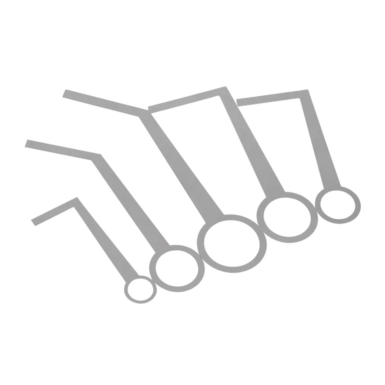 5本書き割り サキソフォン パッドレベリングツール 木管楽器インストゥルメント 修理工具 タンポ合わせる 検査と修理装置 レベリングリング 歪みなり更生させる リペアツール しろがね色