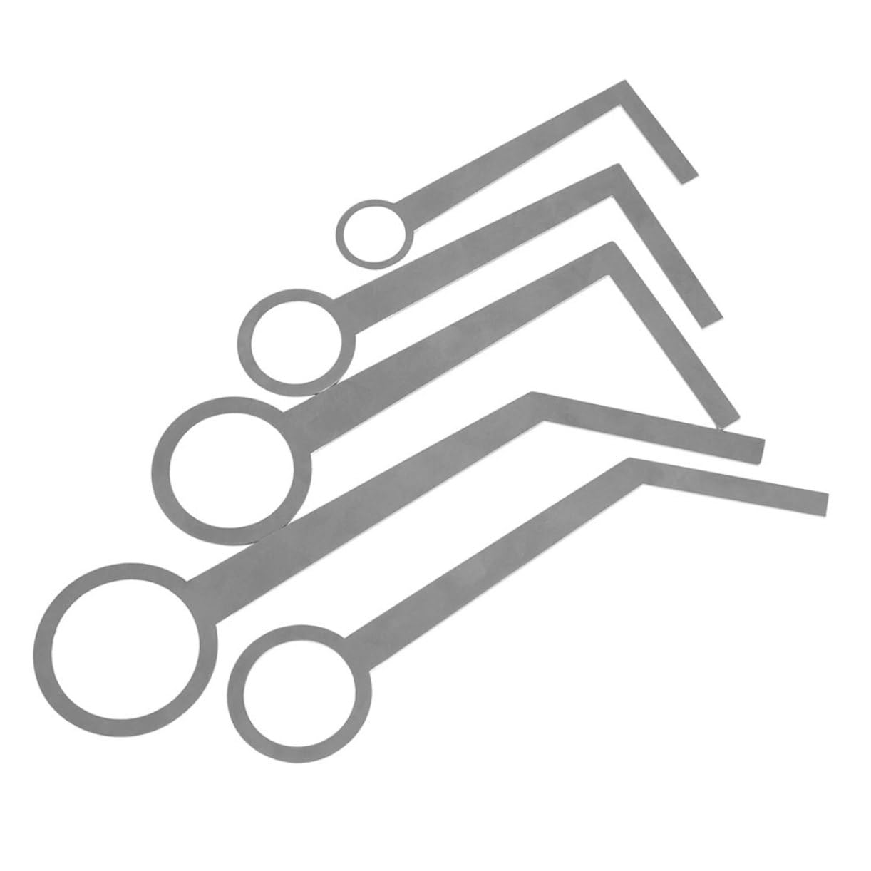 サキソフォン パッドレベリングツール 5点仕掛ける 木管楽器インストゥルメント 修理工具 ステンレス鋼製 笛 クラリネット オーボー 検査と修理 取り繕い備品 鍵盤楽器 パッド 合わせる 声の調子大広間 タンポ レベリング 輪っか型 手持ち部分 取りつくろう 5大きさ仕掛ける