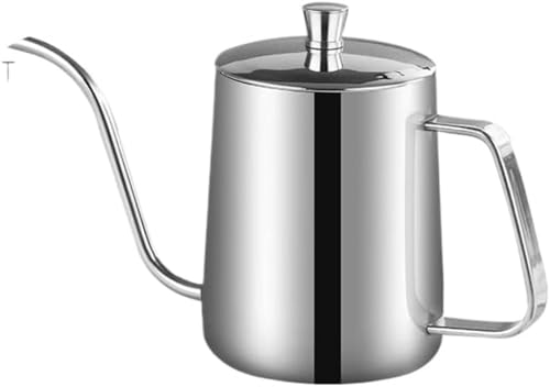ドリップポット コーヒー 350ml ステンレス コーヒーポット ドリップケトル ハンドドリップ ミニケトル 細口 ポット 蓋付き 軽量 コンパクト 一人用 コーヒー器具｜擇木ショップ