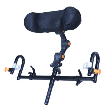 車いす ヘッドレスト のど首受け支える 角度合わせる 高さ合わせる能力のある ヘッドポジショニングピロー 座布団 介護装置 通気性 汎用 滑りだし飾り気の無い 黒いこと