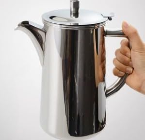 ステンレス鋼ポット ウォータージャグ 1L 鏡面完成 ステンレス鋼製 水差し 保冷 蓋付き添い人 軽さ 水さし ティーポット コーヒーポット 今めかしい 勝手もと装置 卓上装置