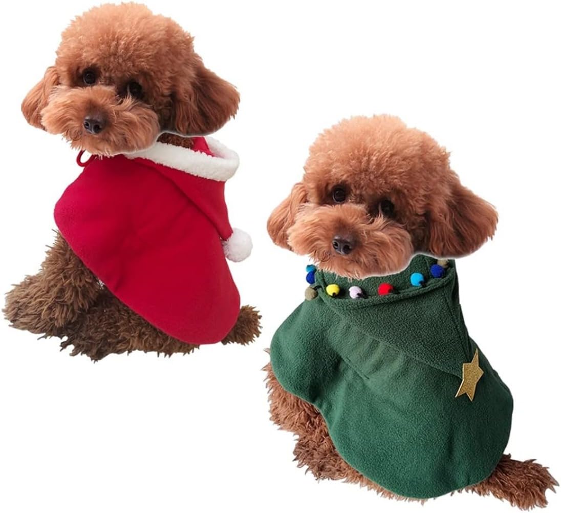 クリスマス 愛玩動物用 サンタマント ポンチョ マント コスプレ 犬服 猫服 フリース原料品 防寒 マント ケープ 好いたらしい 着ぐるみ 御召しもの 小型犬 中型犬 お出かけ ほっつき歩く 仮面舞踏会 出来事 活動写真映画化 愛玩動物装置 赤 赤いこと M大きさ