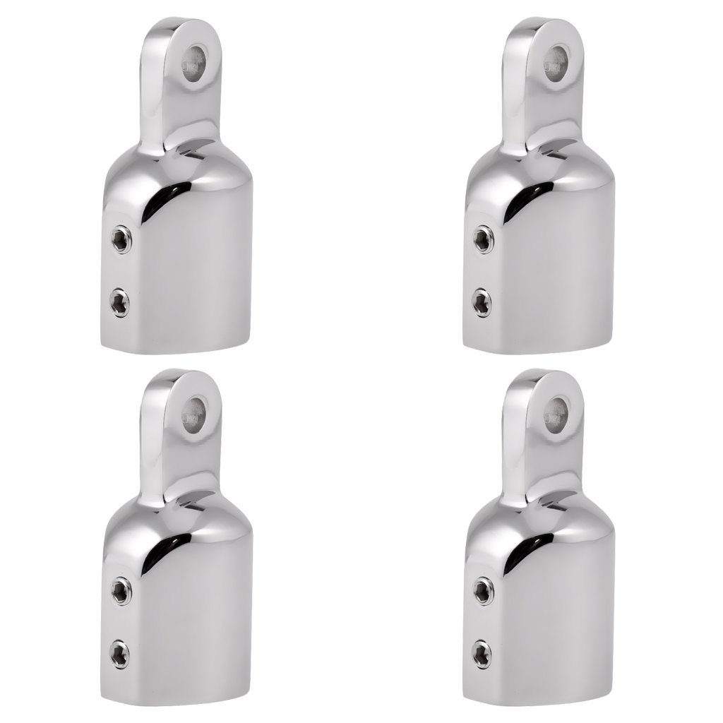 ビミニトップ用 アイエンドキャップ 25mm 4個セット ステンレス製 マリン用品 ボート用 フィッティング金具｜擇木ショップ