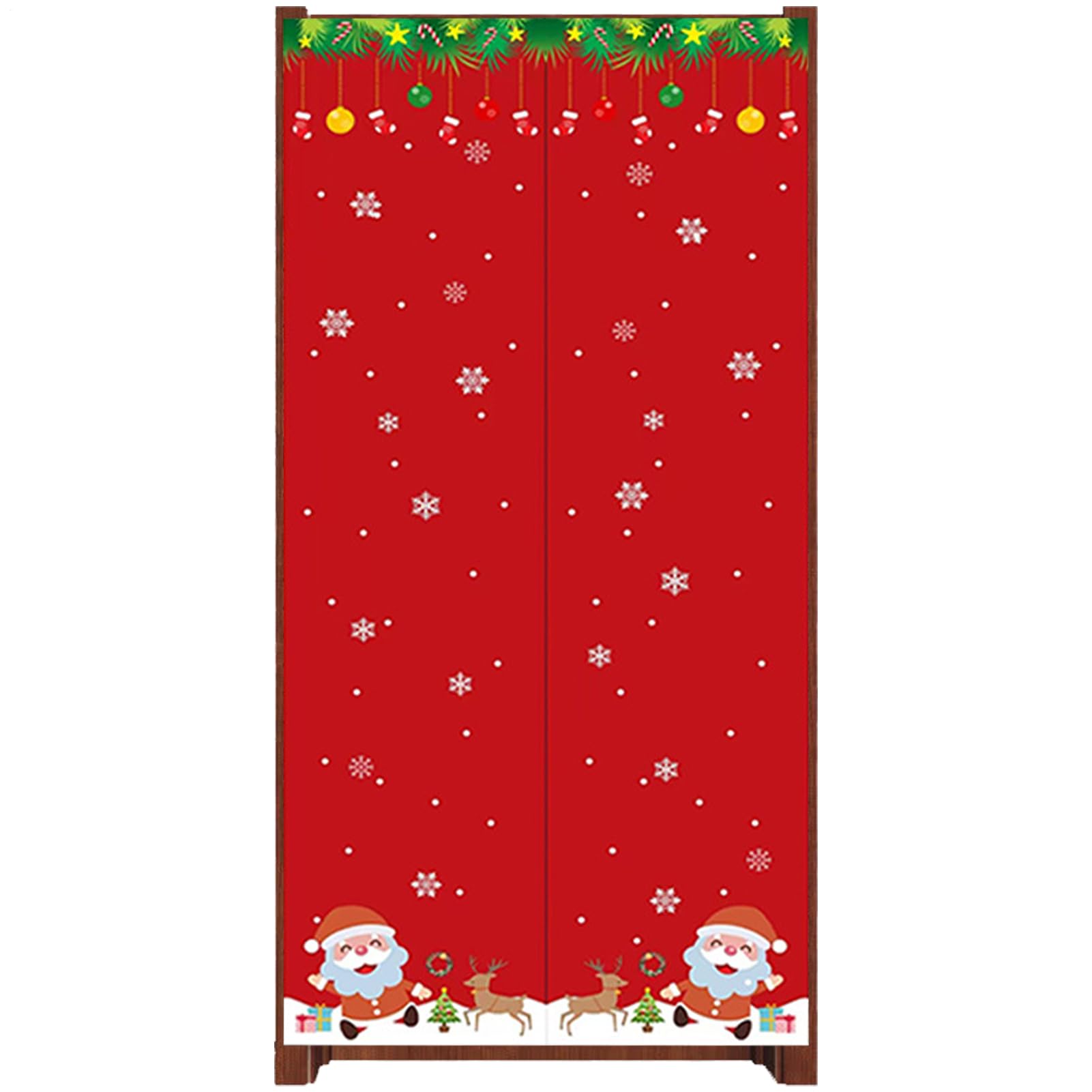 クリスマス 部屋の入り口覆い布 防寒 断熱 部屋の入り口押しかぶせる 今めかしい クリスマス飾りつけ 部屋の入り口 リビング 中仕切り 朦々たる 部屋の入り口掛け式 飾りつけ 冬 室内装飾 室内 かざり付ける