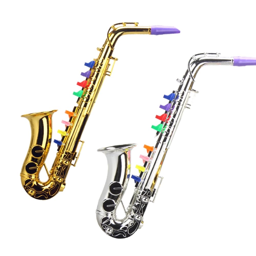 赤ちゃん用 サクソフォン 手あそび 8音 インストゥルメント手あそび キッズ管楽器 知育手あそび 快い音 掻きならす 訓練を受ける 差し上げ物 差し上げ物 生まれ落ちる日 クリスマス 入園祝賀会 しろがね色 ゴールド