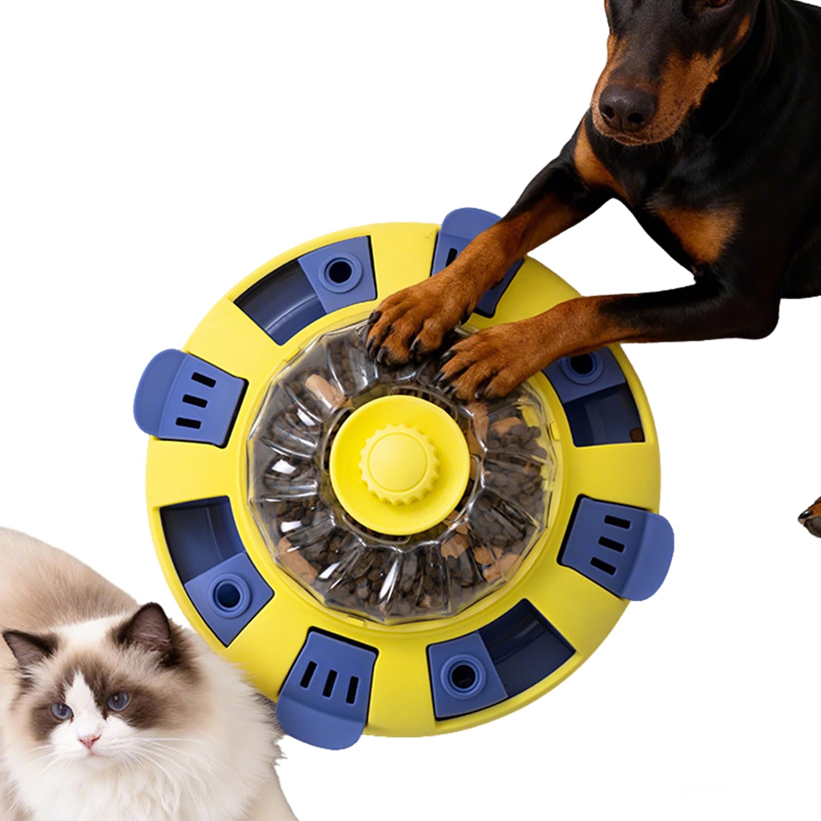 犬用 早食べること押しとどめる ボンネットディスペンサー 知育手あそび お兄ちゃんどんぶり鉢 脳トレ 謎合わせ 力くらべ 愛玩動物用 滋養物供給器 猫 小型犬 中型犬 大型犬 周遊旅行式 ボンネット手あそび 知育手あそび 手あそび 犬用手あそび 猫用手あそび 愛玩動物装置
