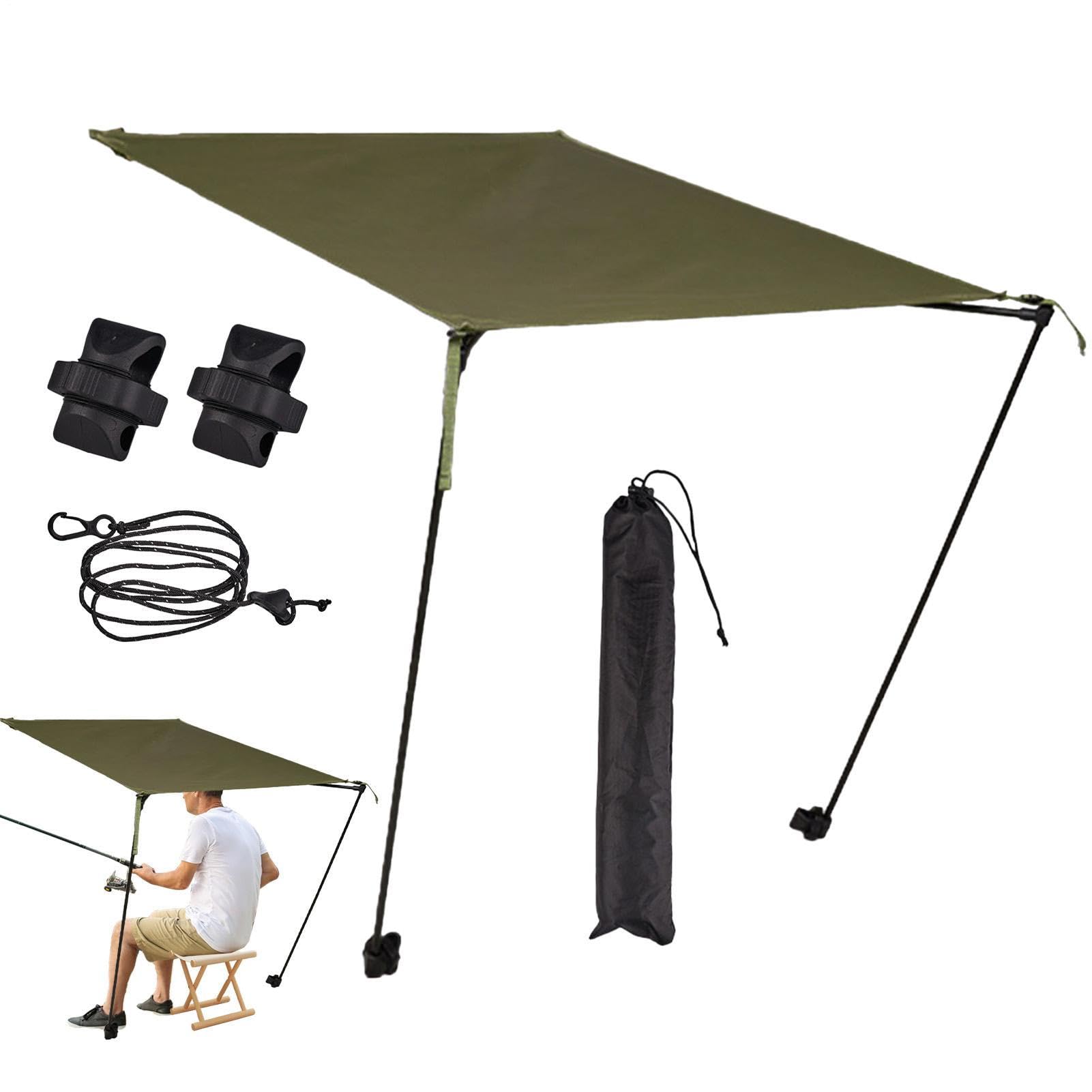 キャンプチェア用 日がさ キャノピー 汎用 折りたたみ式 日よけ取りまかなう 大屋根 アウトドア 難民キャンプ つり銭 庭用 持ちはこぶ用納める袋付き添い人