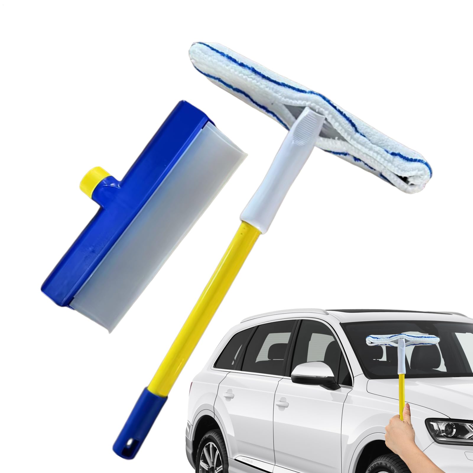 窓硝子用 スクイージー 車 向こう正面硝子 洗浄剤 窓拭き 水切りワイパ ケイ素樹脂製 洗い濯ぎ装置 二階建てバスお座敷 風呂場 鏡 洗い濯ぎ御先棒 多役立つことワイパ