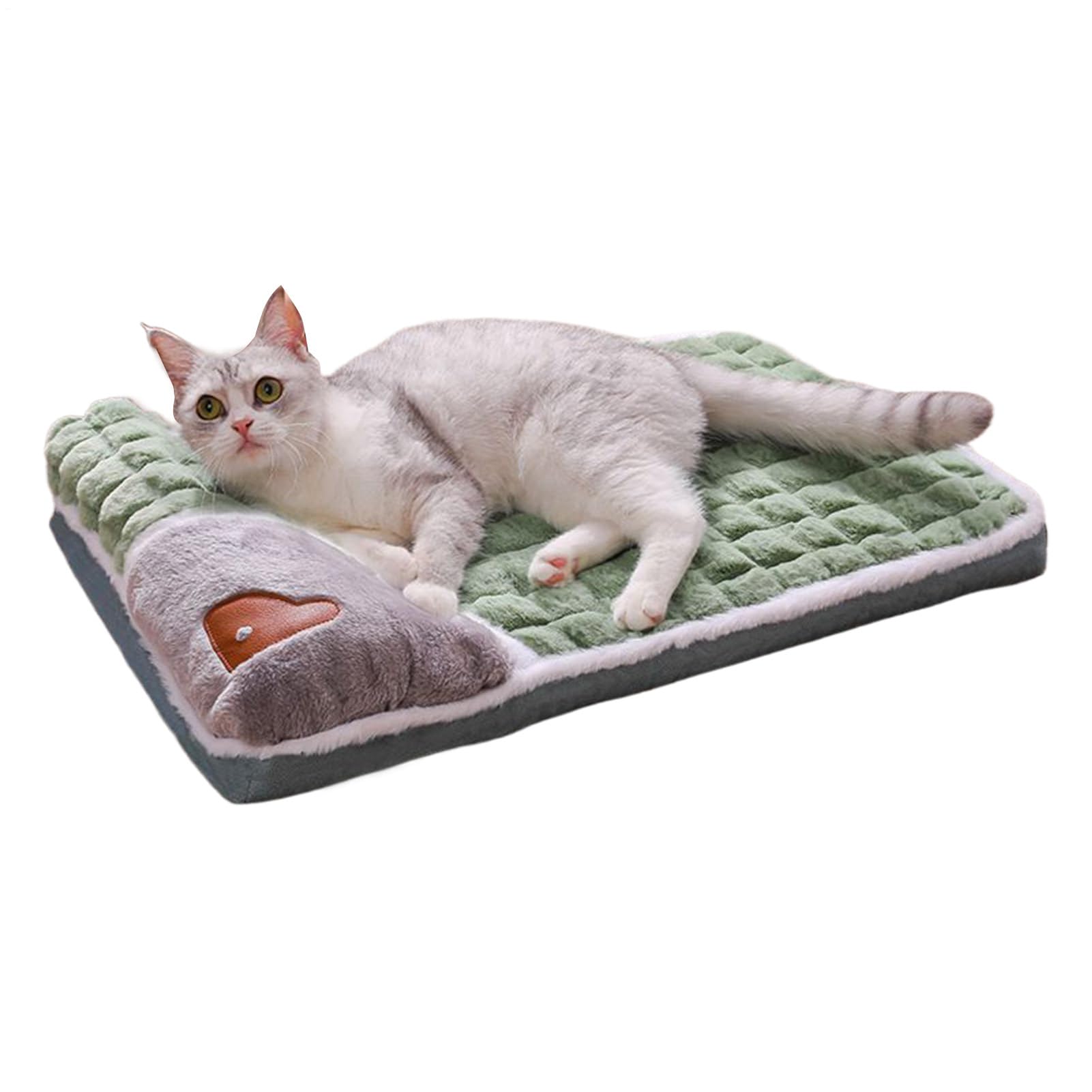 愛玩動物用臥榻 座布団 犬 猫 冬用 洗える ふわふわ もこもこ 生あたたかい パステル色の 好いたらしい 上滑り打ち切り付き添い人 小型犬 中型犬 寝床 引っ敷き 室内用 40cm×60糎