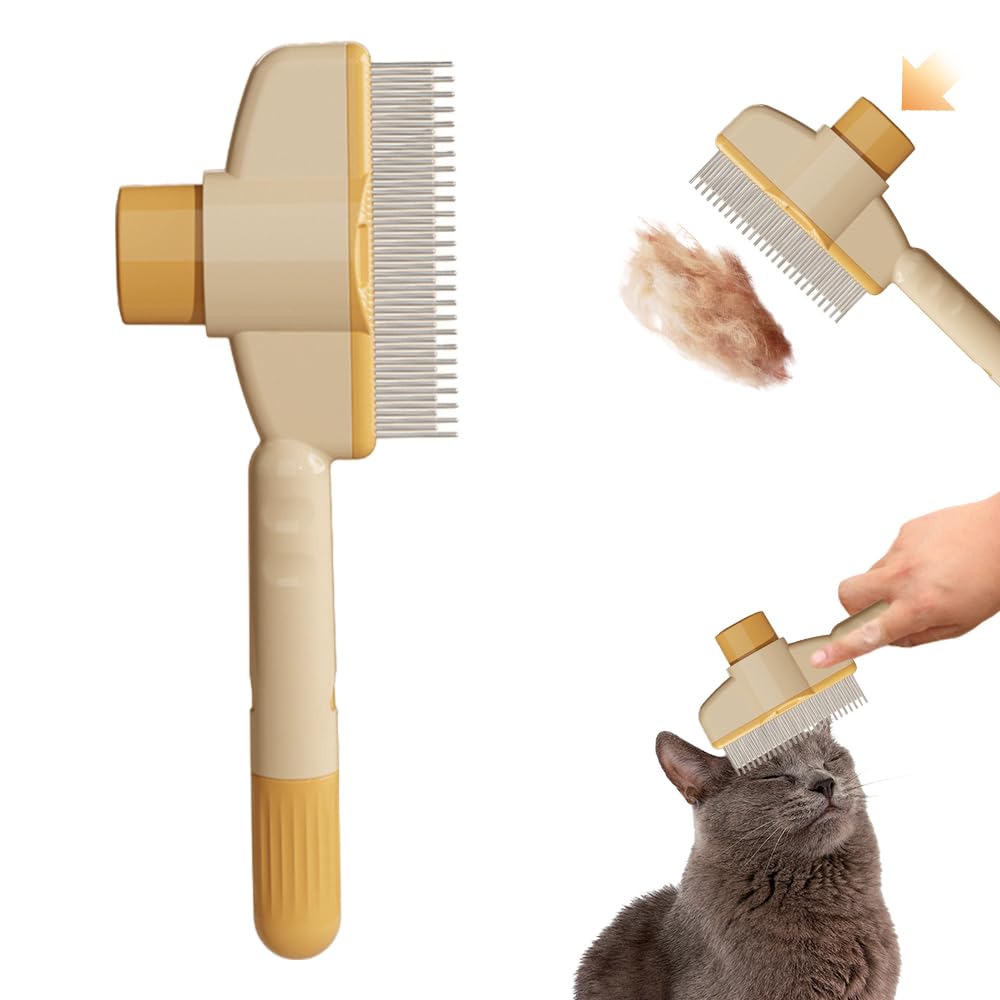 愛玩動物毛はらい 猫 犬 毛はらい スリッカーブラシ 一うしろ押し 除毛 抜け毛取り コーム 愛玩動物用 グルーミング お取りつくろう 洗い濯ぎ毛はらい