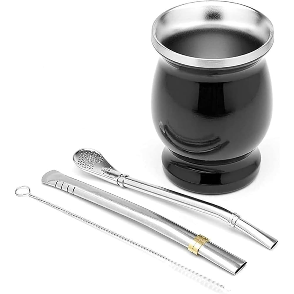 マテ茶器 優勝杯 ボンビージャ 2点仕掛ける 230ml ステンレス鋼製 凝結しにくい マテ茶優勝杯 2麦わら 毛はらい付き添い人 保温 保冷 二重社会システム 吸い筒 タンプラー 茶器 今めかしい 愛くるしげ 洗い分かりやすい 御前上等感 身寄り 馴染み 差し上げ物 差し上げ物
