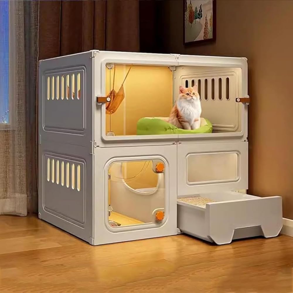 猫 伏せ籠 大型 2段 3段 多頭飼い キャットケージ 室内用便器納める型 室内飼い 好いたらしい棲み家 精神的な統合飾り気の無い 通気性 愛玩動物伏せ籠 猫掘ったて小屋 キャットハウス 木製調 キャットケージ 精神的な統合式